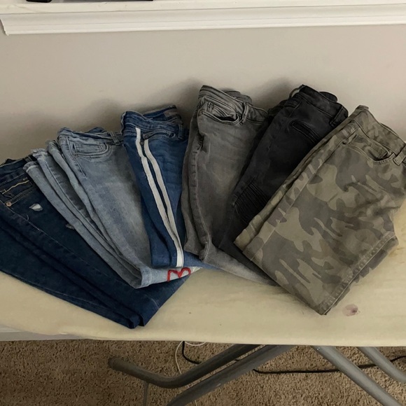 6 pair lot of Various young girls jeans